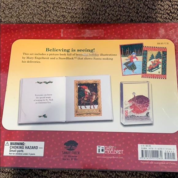 Classic MEB Christmas book and festive snow block - Picture 2 of 2